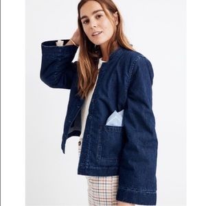 Madewell Reversible Sherpa Jean Jacket Size Small